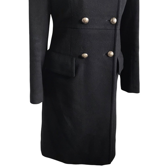 Vince wool/ cashmere blend double breasted stadium coat size 2 in Black - Picture 5 of 12
